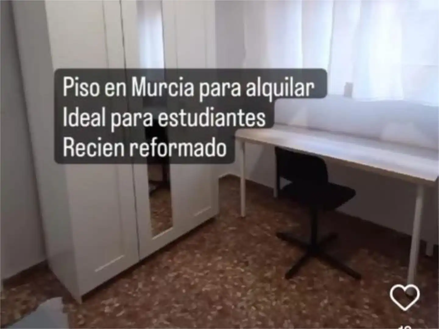 Pis de lloguer a Calle Princesa, 1, El Carmen Dormitori de Pis de lloguer en Murcia amb Moblat