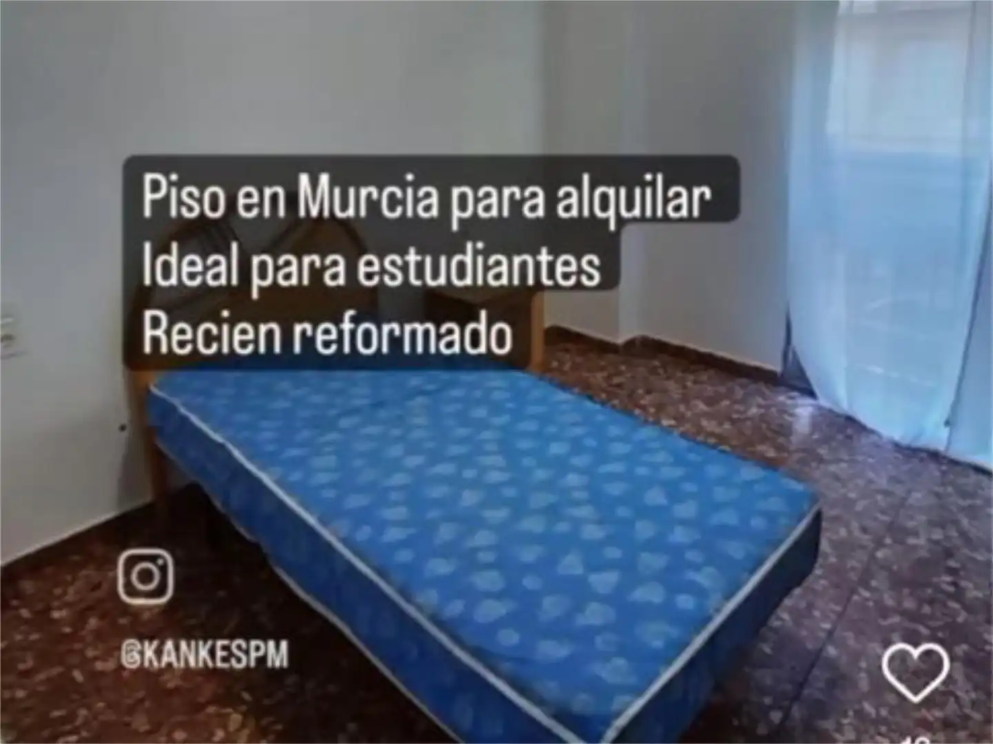 Pis de lloguer a Calle Princesa, 1, El Carmen Dormitori de Pis de lloguer en Murcia amb Moblat