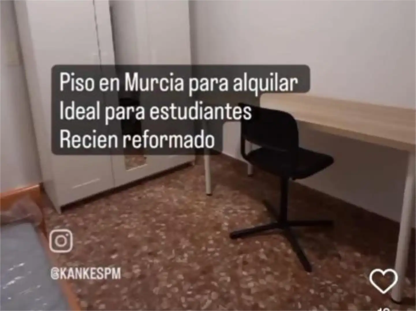 Pis de lloguer a Calle Princesa, 1, El Carmen Dormitori de Pis de lloguer en Murcia amb Moblat