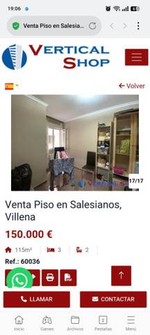 Piso en Venta en Calle de la Virgen, 19B en El Carril - Paseo de Chapi