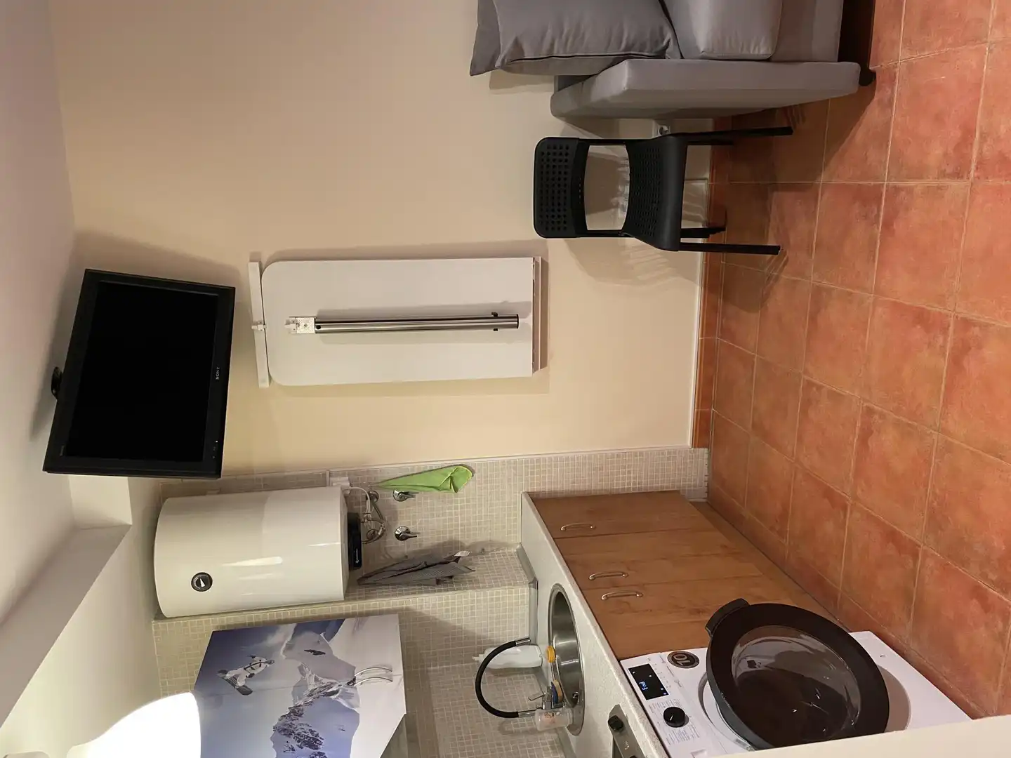 Apartamento de alquiler en Plaza Pradollano, Zona baja Cocina de Apartamento de alquiler en Sierra Nevada con Calefacción, Amueblado y Parking comunitario