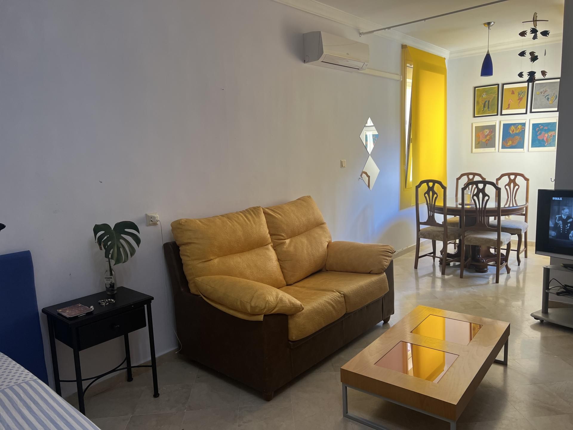 Sala d'estar de Estudi de lloguer en  Granada Capital amb Aire condicionat i Piscina
