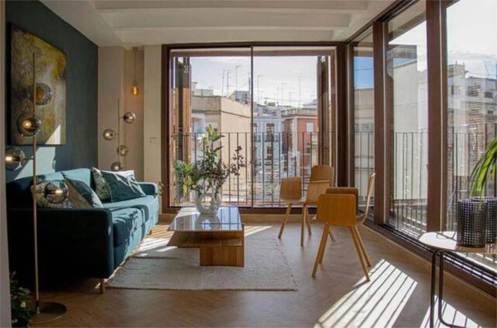 Sala d'estar de Apartament de lloguer en  Valencia Capital amb Terrassa