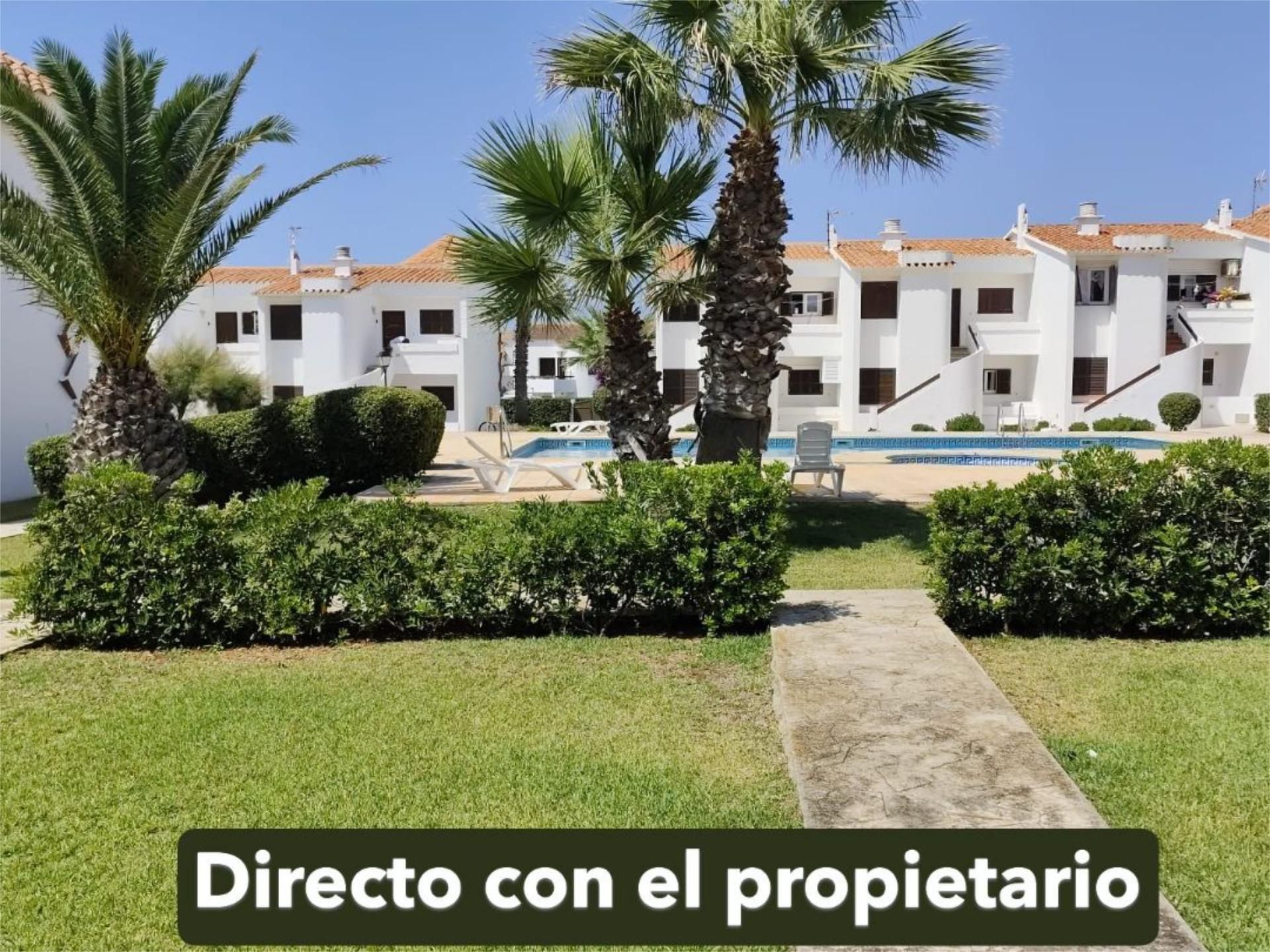 Flat for sale in Avinguda los Delfines, 1, Cala en Blanes Exterior view of Flat for sale in Ciutadella de Menorca with Private garden, Parquet flooring and Terrace