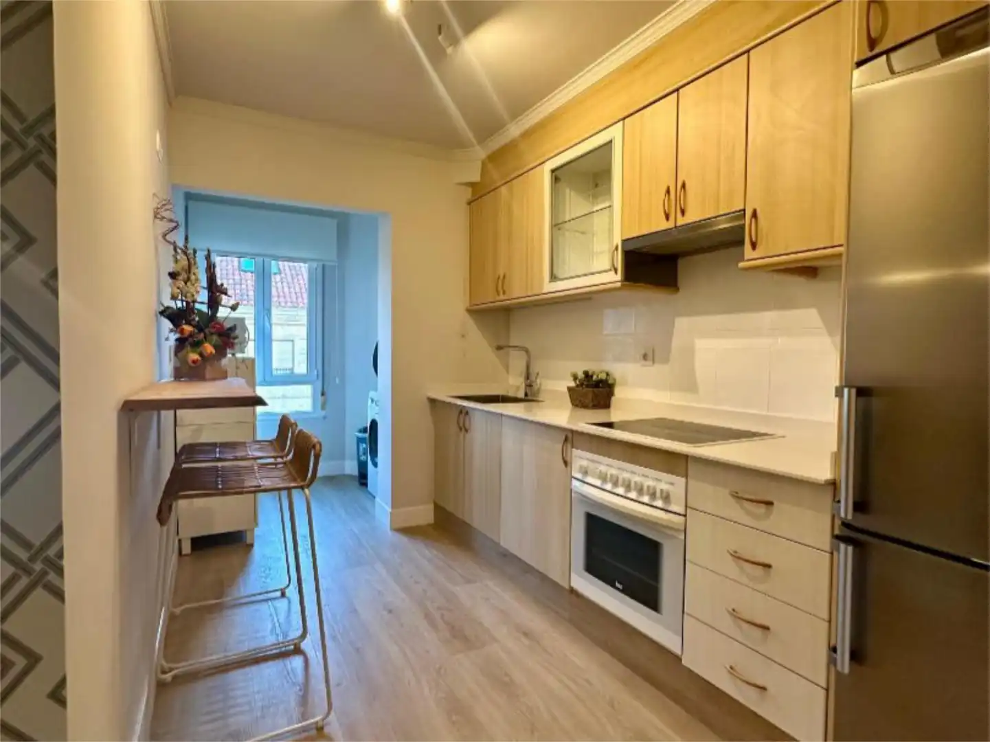 Piso de alquiler en Avenida del Doctor Tourón, 24, Vilagarcía Cocina de Piso de alquiler en Vilagarcía de Arousa con Aire acondicionado, Calefacción y Parquet