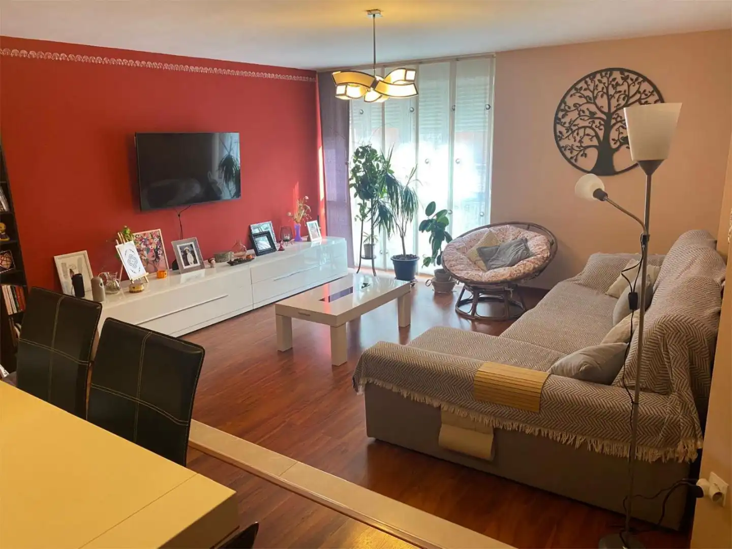 Sala de estar de Piso en venta en Muro de Alcoy con Aire acondicionado, Parquet y Amueblado