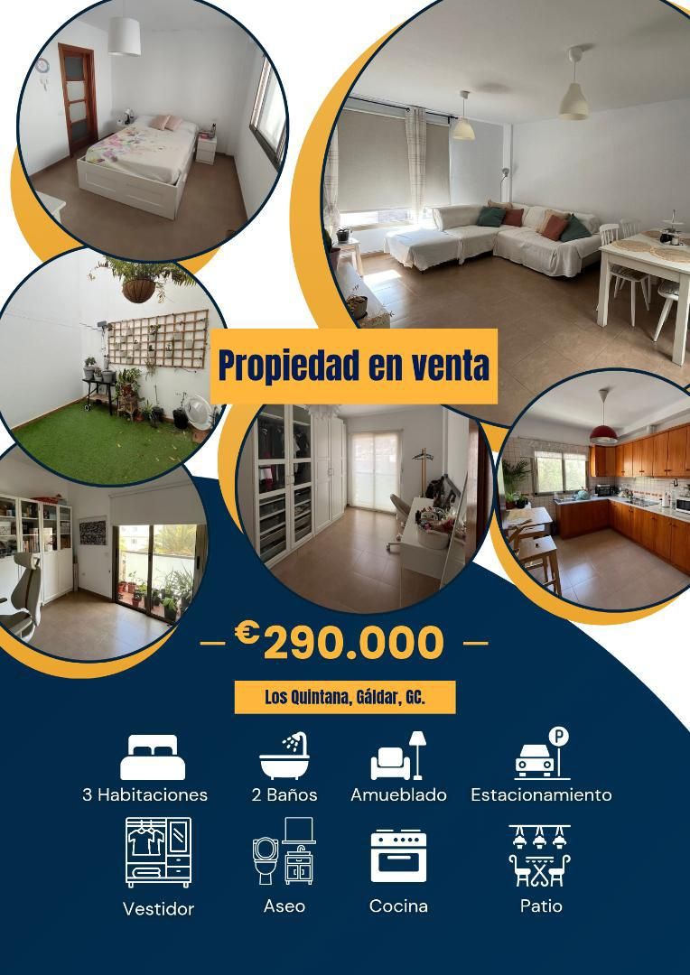 Duplex for sale in GC-220, 113, Los Quintana - Piso Firme Exterior view of Duplex for sale in Gáldar  with Air Conditioner and Furnished