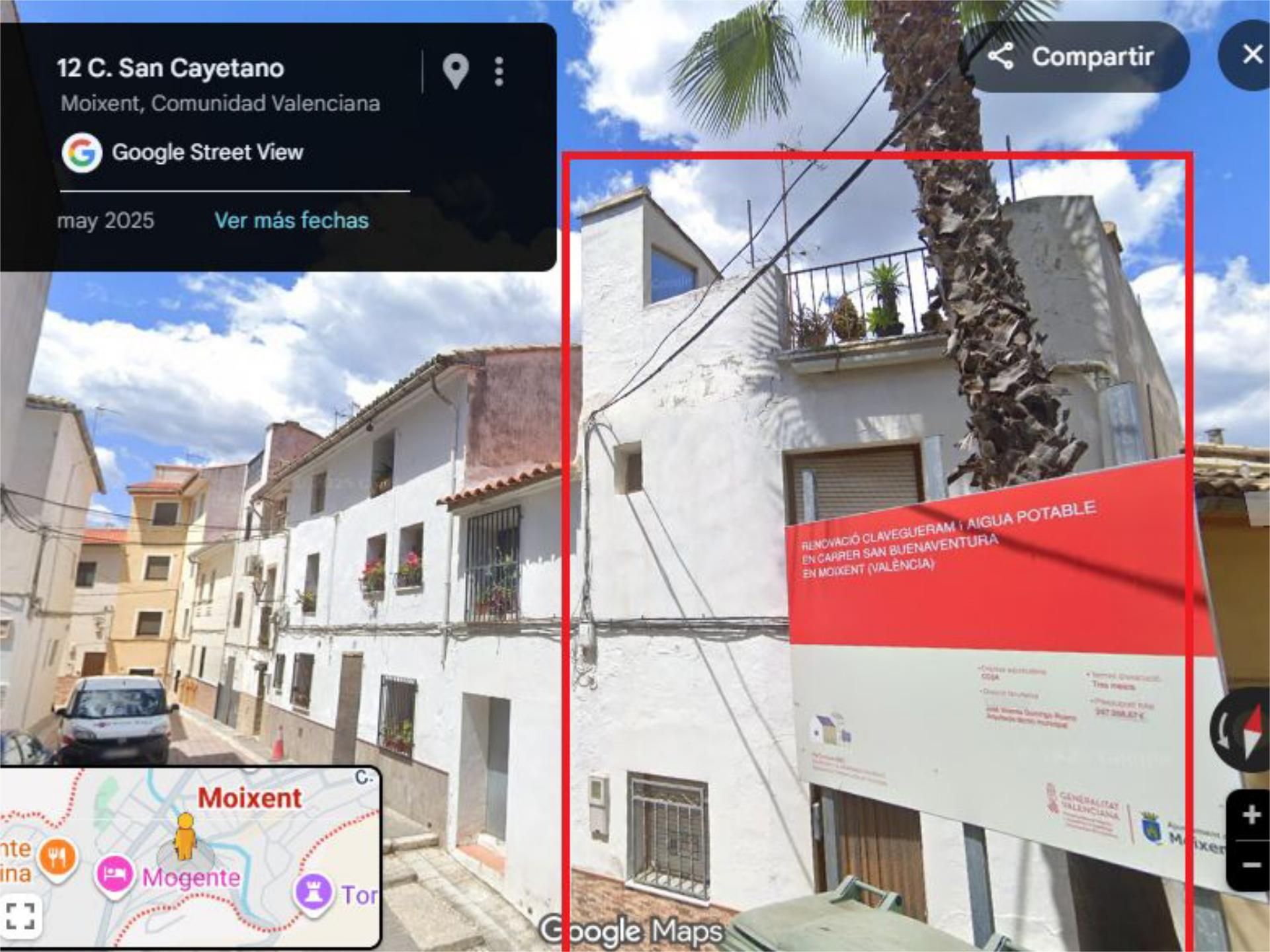 Exterior view of Single-family semi-detached for sale in Mogente / Moixent  with Terrace