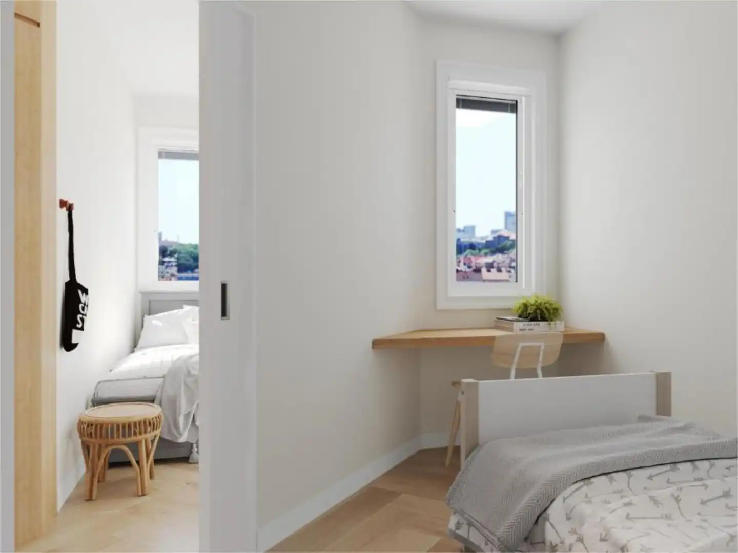 Houses for sale in El Carmel Bedroom of Houses for sale in Barcelona Capital with Air Conditioner, Terrace and Balcony