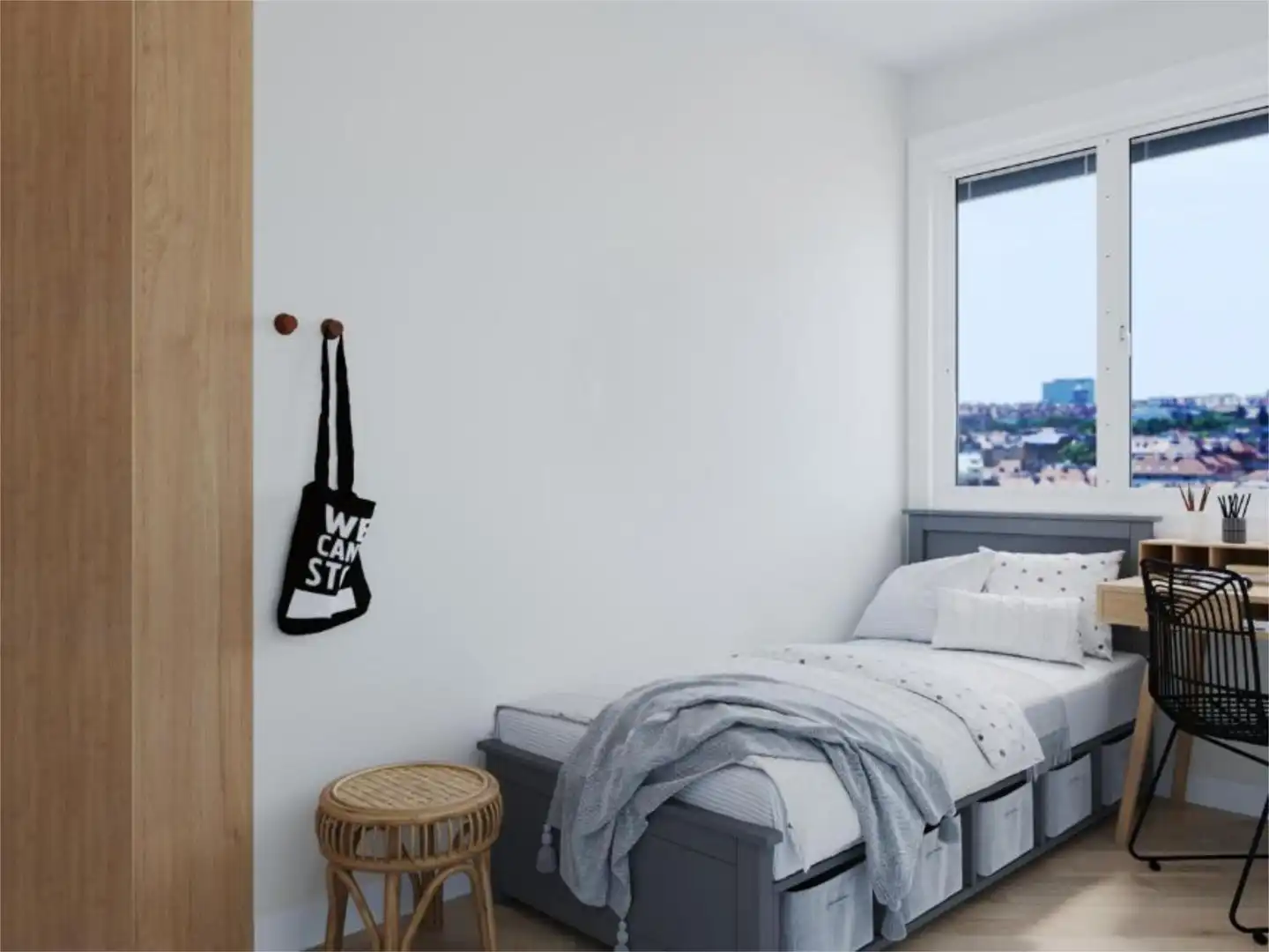 Houses for sale in El Carmel Bedroom of Houses for sale in Barcelona Capital with Air Conditioner, Terrace and Balcony