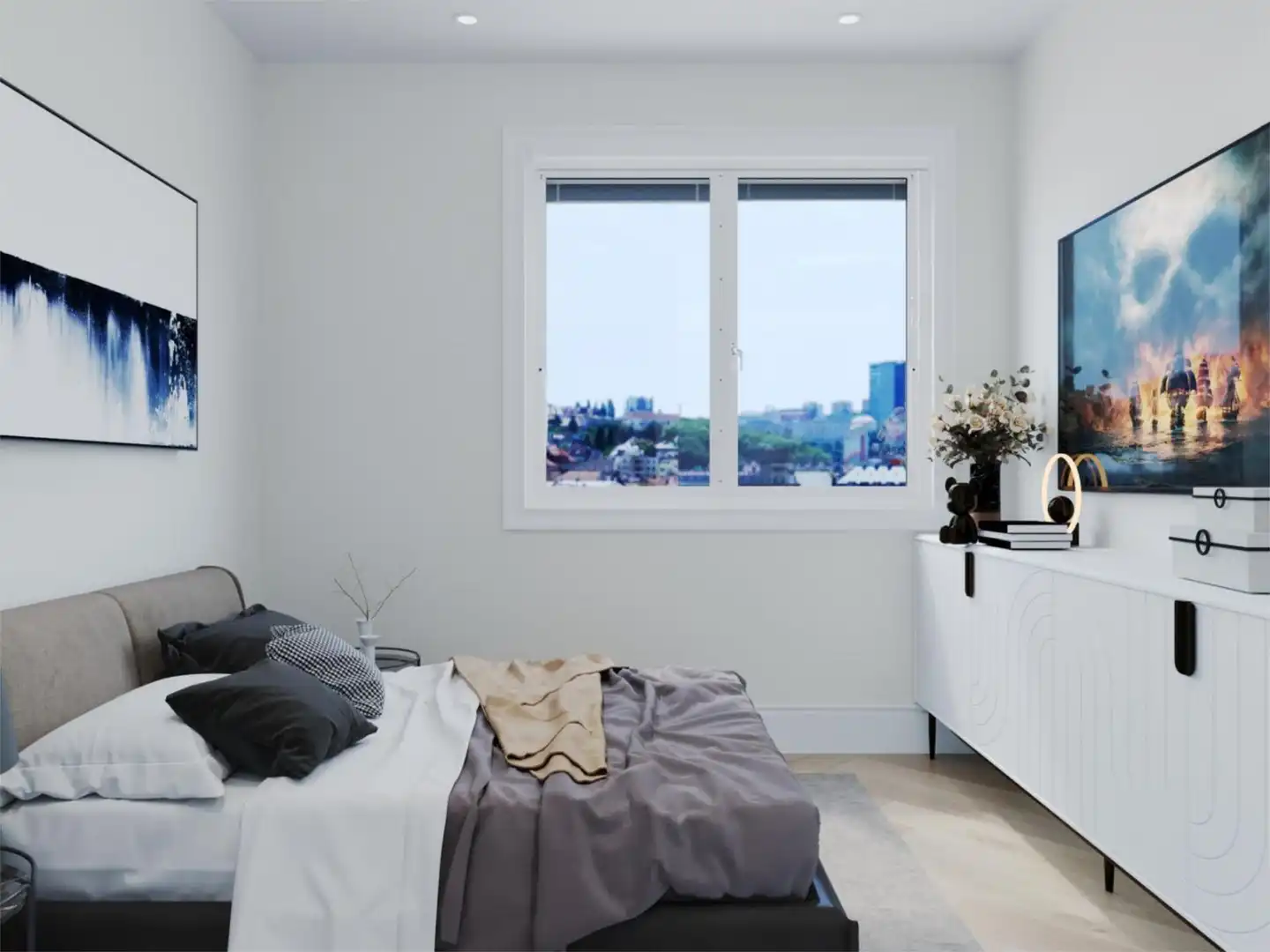 Houses for sale in El Carmel Bedroom of Houses for sale in Barcelona Capital with Air Conditioner, Terrace and Balcony