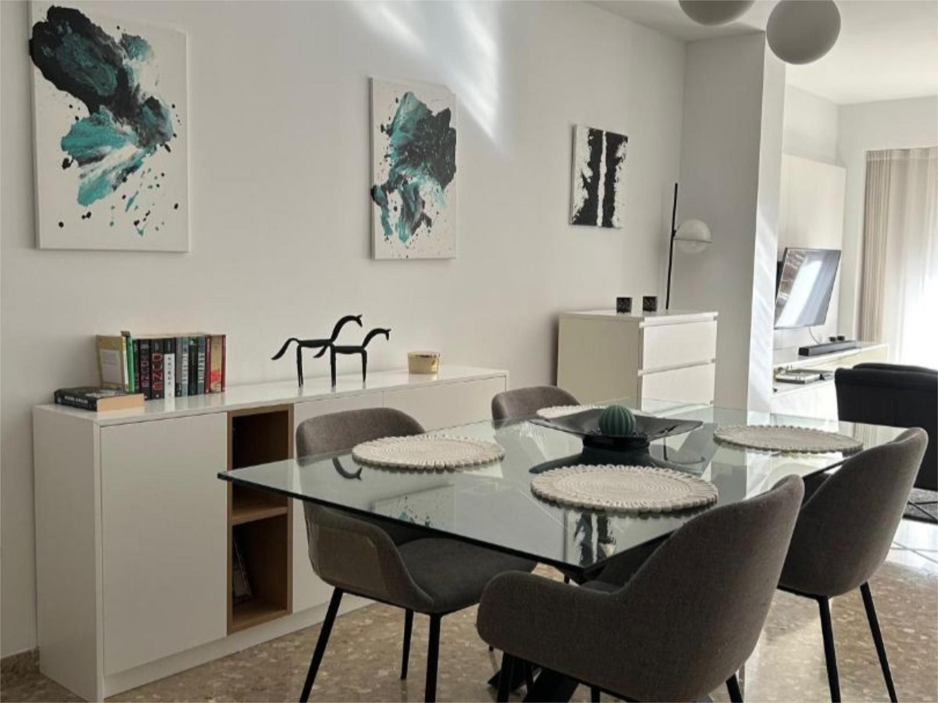 Dining room of Flat for sale in  Valencia Capital  with Air Conditioner, Terrace and Balcony