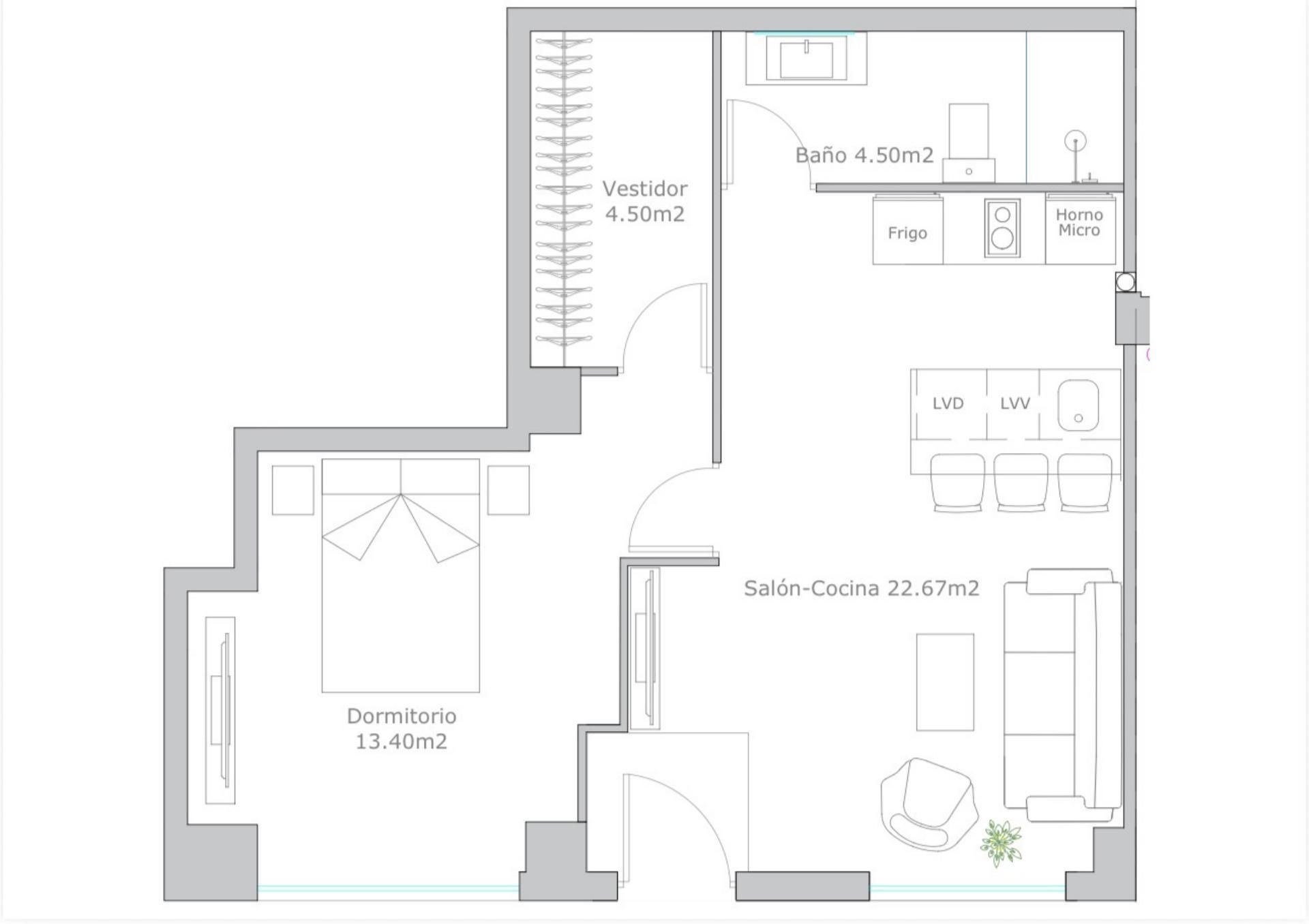 Flat for sale in  Madrid Capital  with Air Conditioner and Parquet flooring