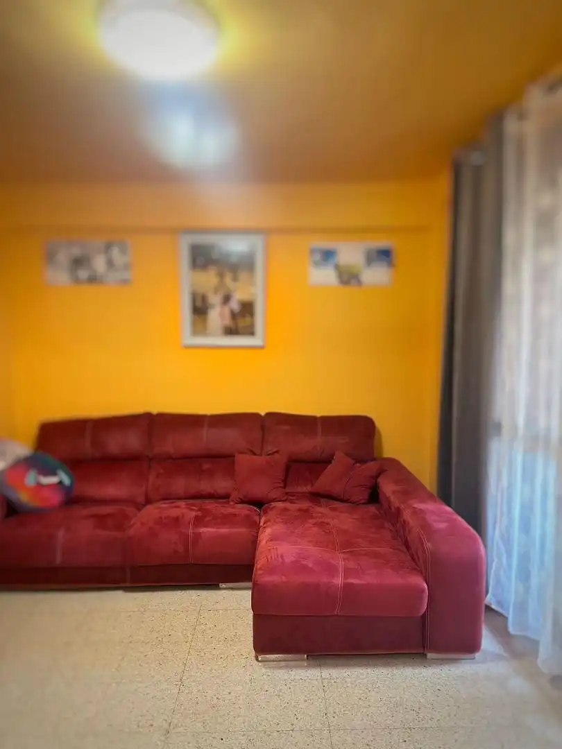Sala de estar de Piso en venta en Barbastro con Calefacción, Amueblado y Balcón