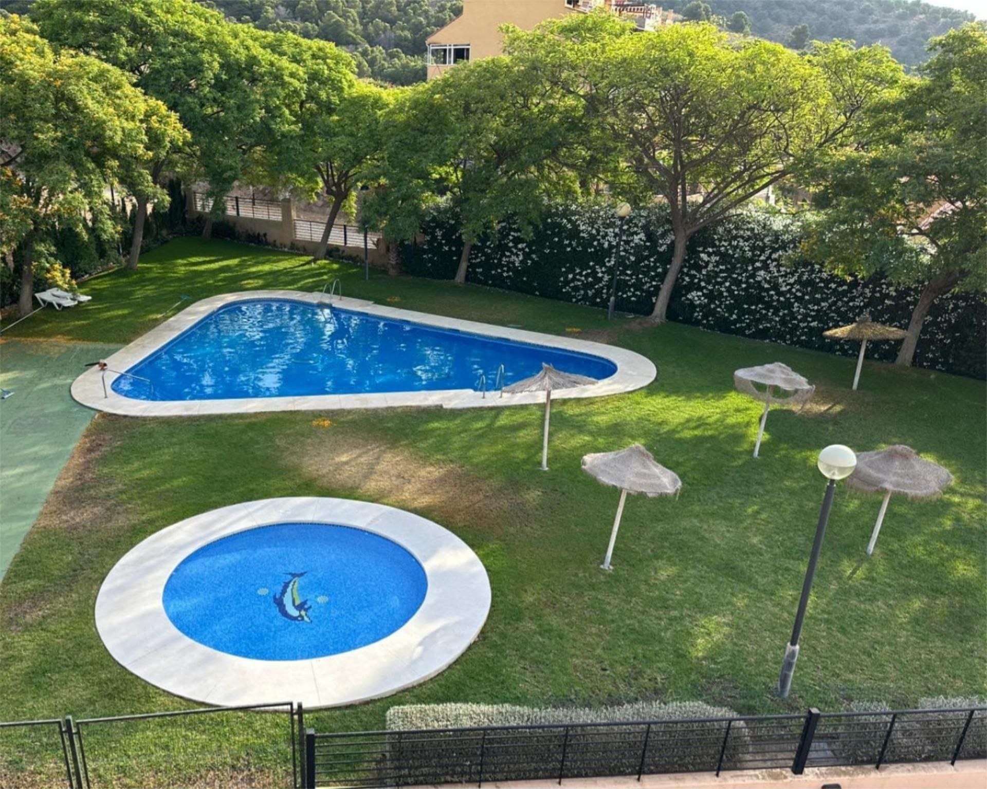 Garden of Flat to rent in Benalmádena  with Private garden, Terrace and Washing machine
