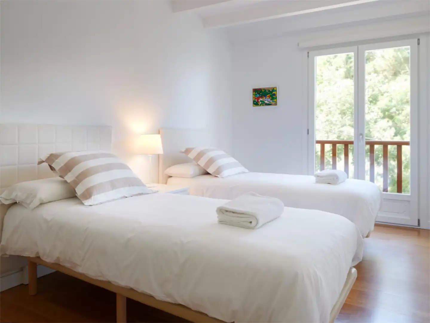 Flat for rent in Barrio Gornutz-Montaña, 9, Hondarribia Bedroom of Flat for rent in Hondarribia with Heating, Private garden and Parquet flooring