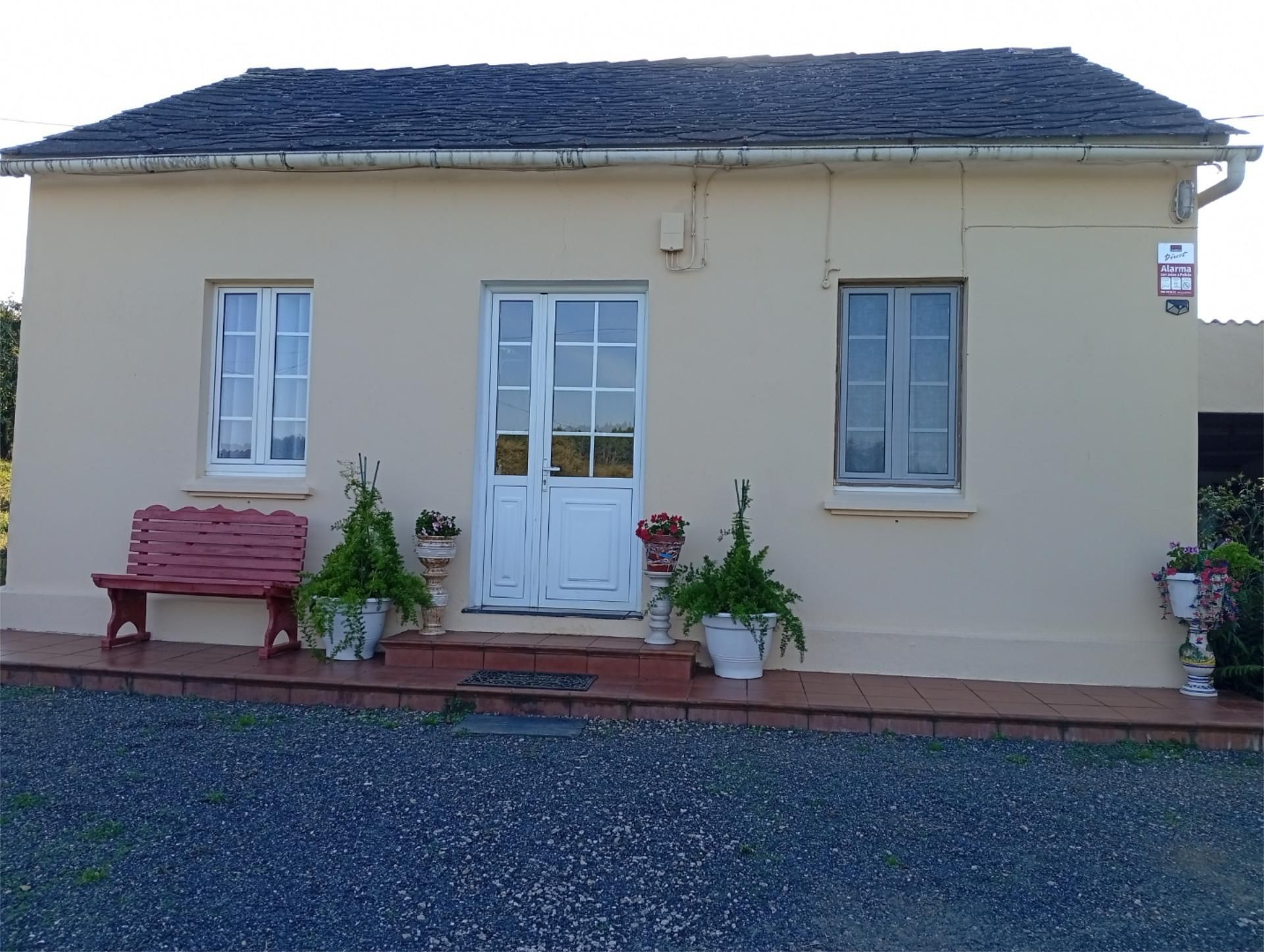 Exterior view of Country house for sale in Ortigueira  with Private garden