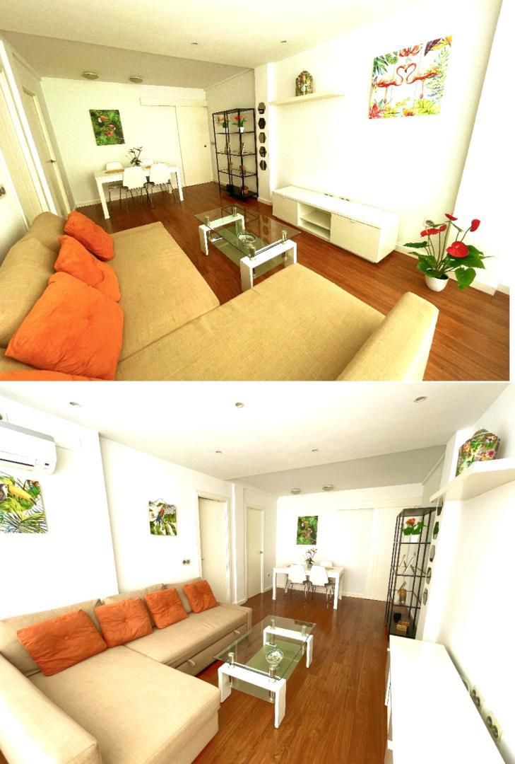 Living room of Flat to rent in Málaga Capital  with Air Conditioner, Heating and Parquet flooring