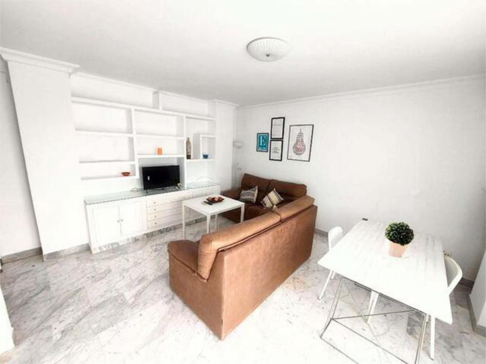 Living room of Apartment to rent in  Huelva Capital  with Heating, Terrace and Furnished