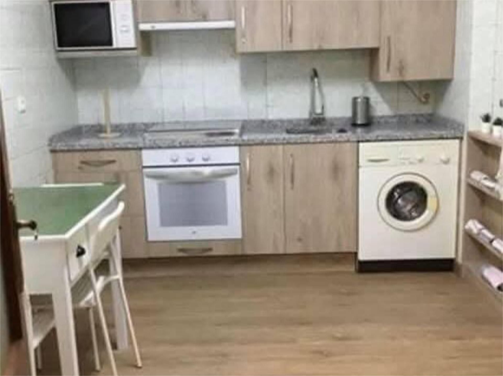 Cocina de Piso de alquiler en Villarejo de Órbigo con Calefacción, Parquet y Amueblado