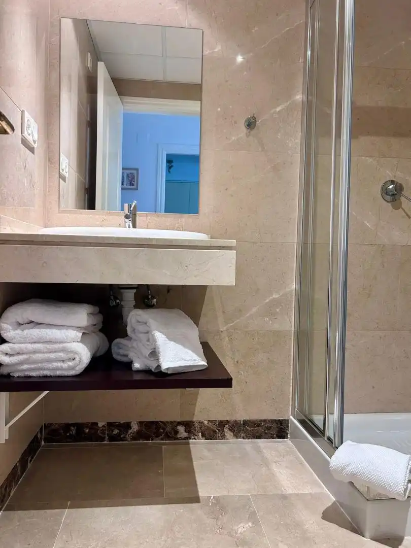 Bathroom of Flat for sale in Manilva  with Air Conditioner, Heating and Private garden