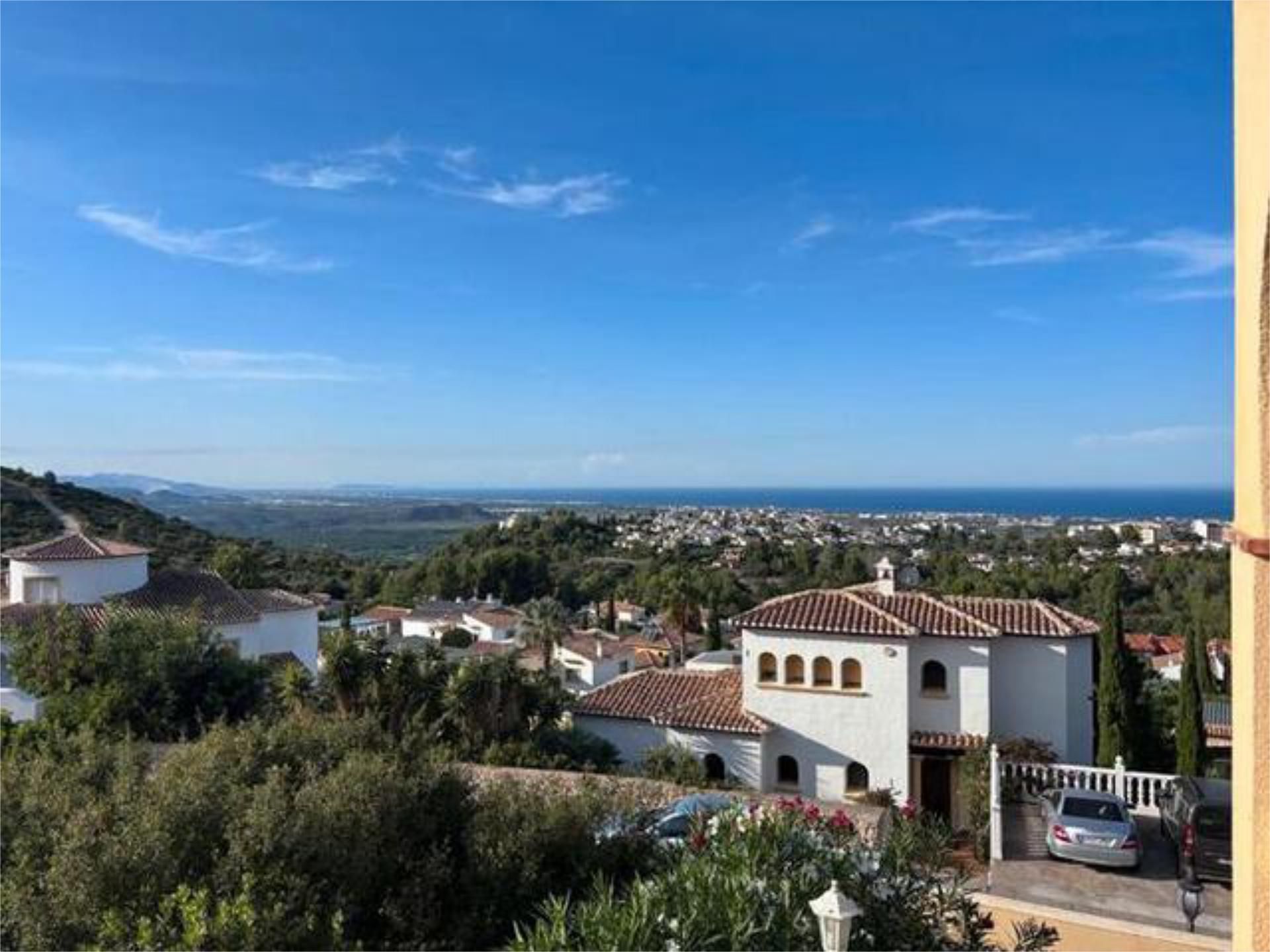 Exterior view of Single-family semi-detached for sale in El Ràfol d'Almúnia  with Terrace and Swimming Pool
