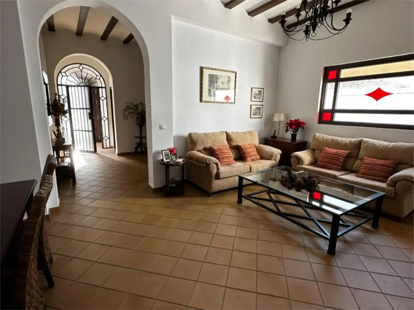 Casa o chalet en venta en Avenida Andalucia, 26, Villalba del Alcor Sala de estar de Casa o chalet en venta en Villalba del Alcor con Aire acondicionado, Calefacción y Jardín privado