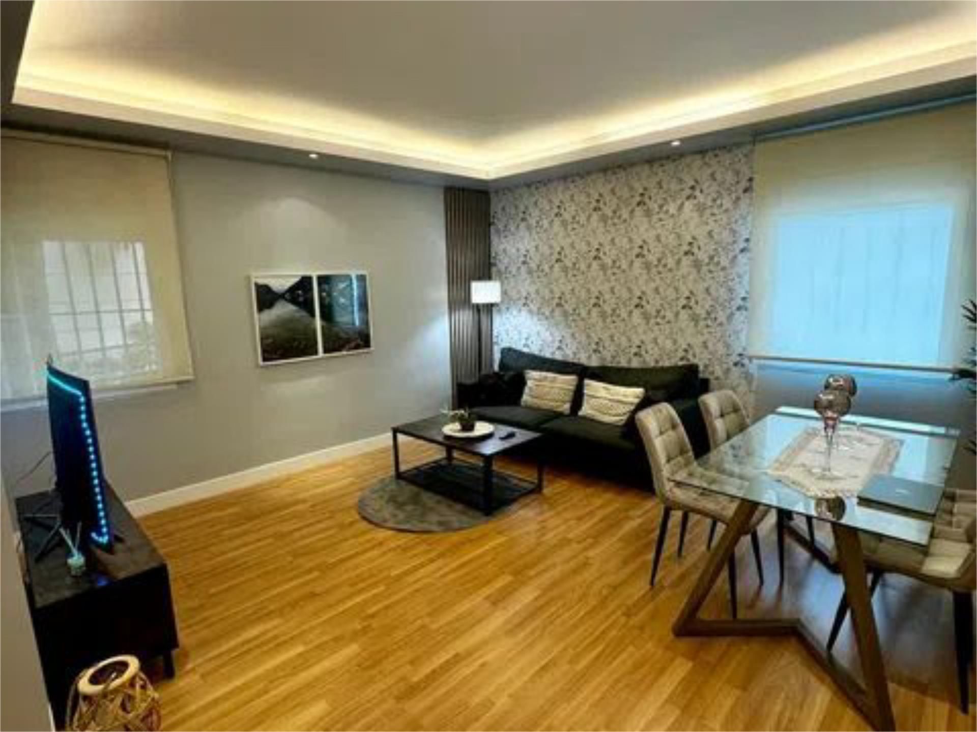 Sala d'estar de Pis de lloguer en  Madrid Capital amb Aire condicionat, Calefacció i Parquet