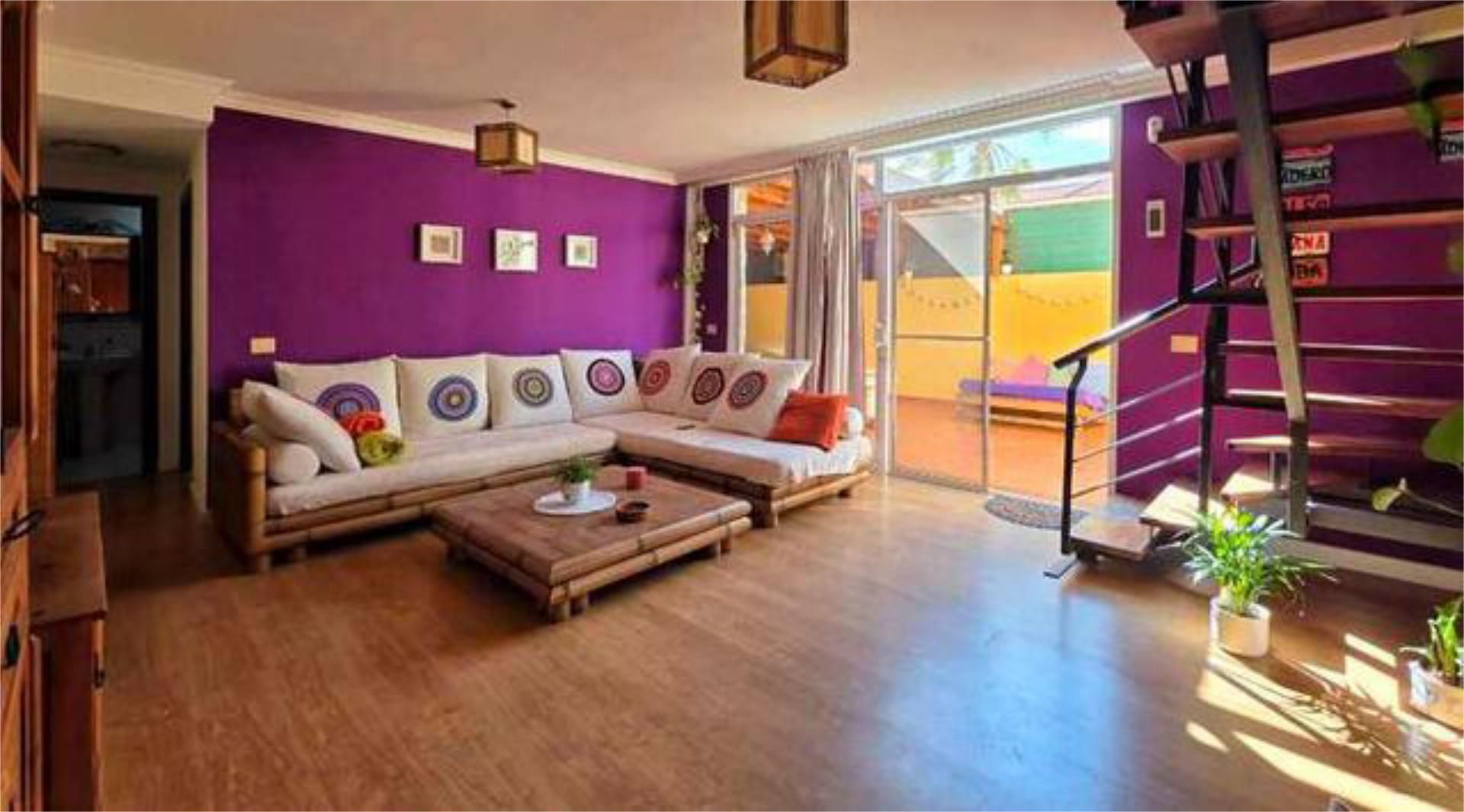 Living room of Flat for sale in Granadilla de Abona  with Terrace, Swimming Pool and Furnished