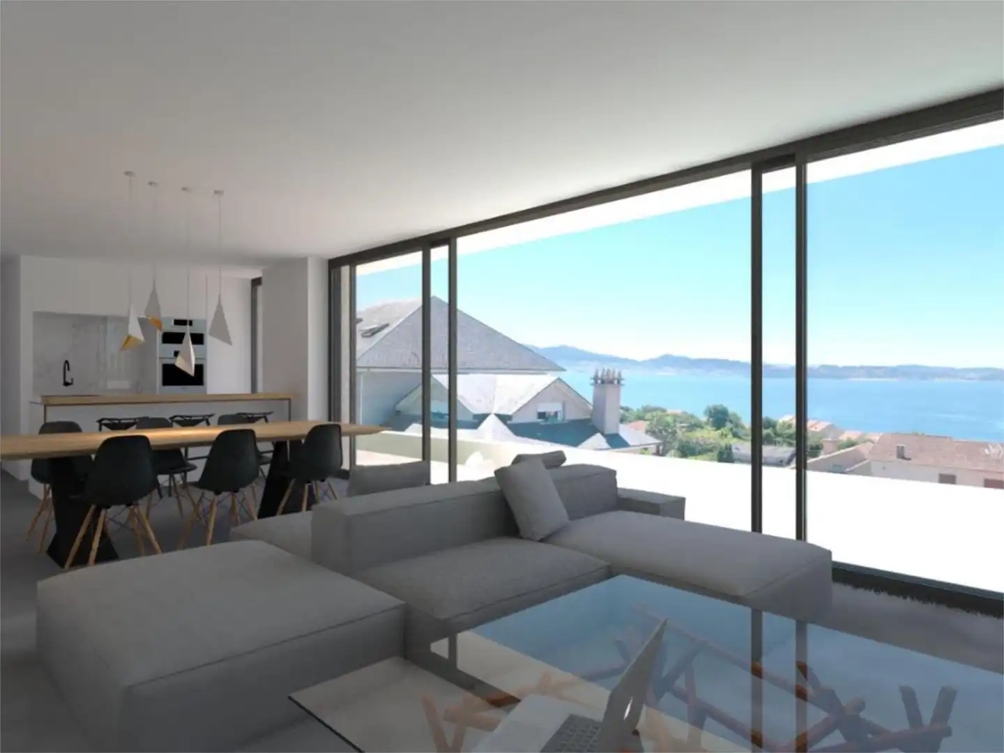 Casa o xalet en venda a Lugar Reis-Padriñan, Sanxenxo pueblo Sala d'estar de Casa o xalet en venda en Sanxenxo amb Aire condicionat, Calefacció i Jardí privat