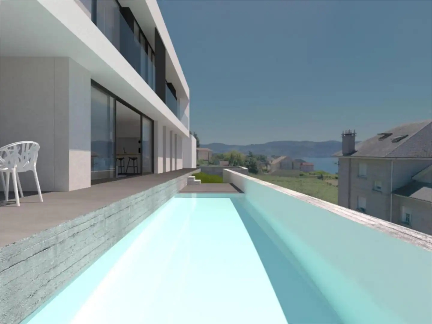 Casa o xalet en venda a Lugar Reis-Padriñan, Sanxenxo pueblo Piscina de Casa o xalet en venda en Sanxenxo amb Aire condicionat, Calefacció i Jardí privat