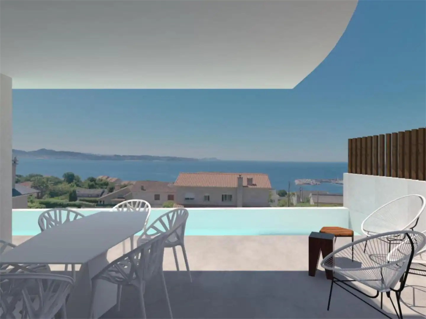 Casa o xalet en venda a Lugar Reis-Padriñan, Sanxenxo pueblo Terrassa de Casa o xalet en venda en Sanxenxo amb Aire condicionat, Calefacció i Jardí privat