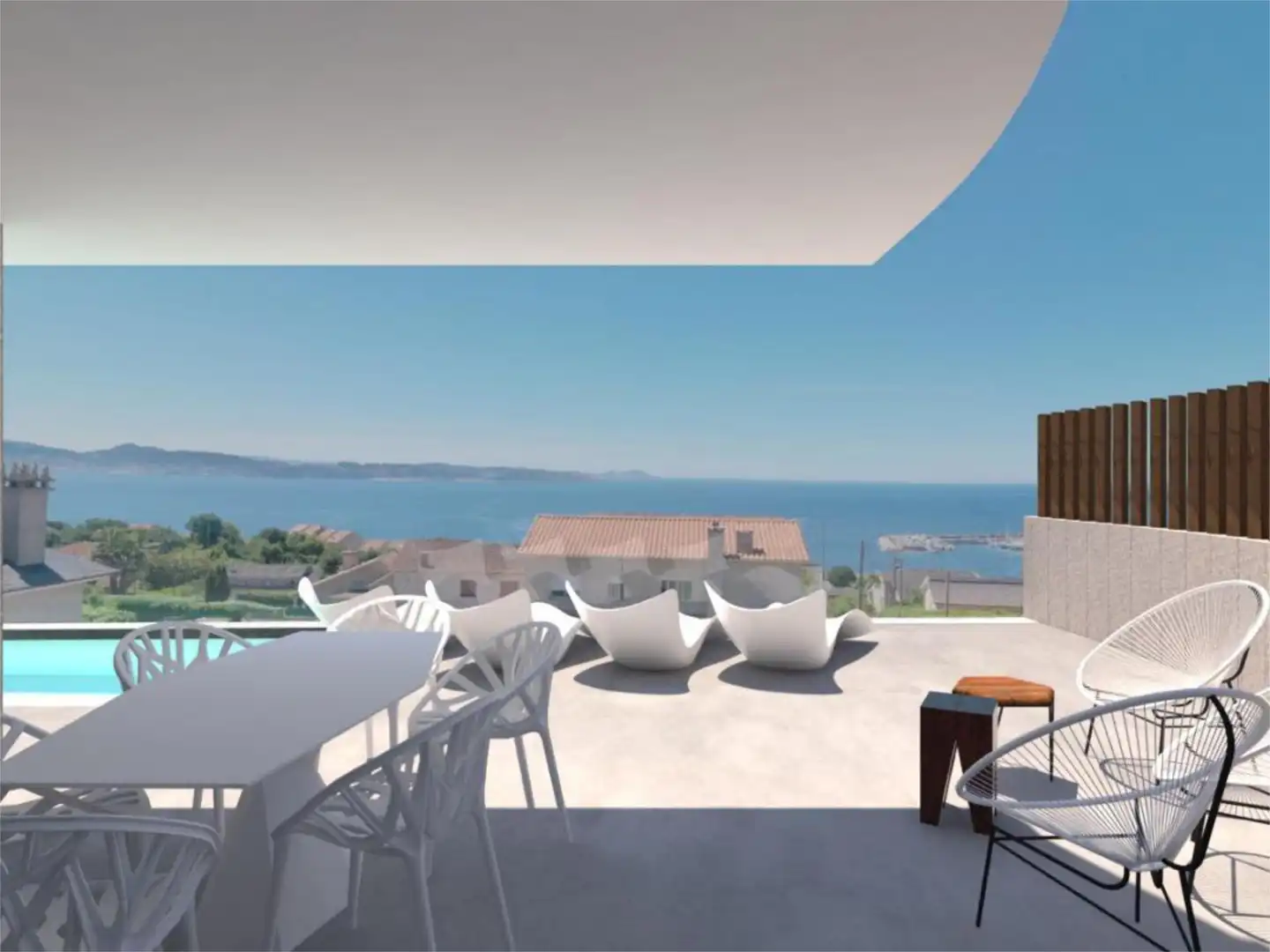 Casa o xalet en venda a Lugar Reis-Padriñan, Sanxenxo pueblo Terrassa de Casa o xalet en venda en Sanxenxo amb Aire condicionat, Calefacció i Jardí privat