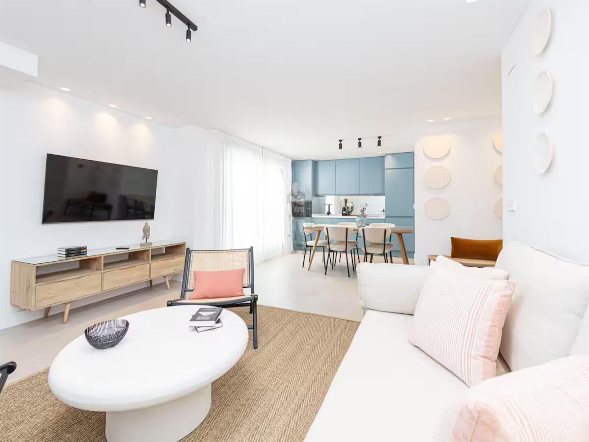 Apartamento de alquiler en Calle Calle Antonio Jiménez Ruiz, 20, Los Castillejos - La Trinidad Sala de estar de Apartamento de alquiler en Málaga Capital con Aire acondicionado y Balcón