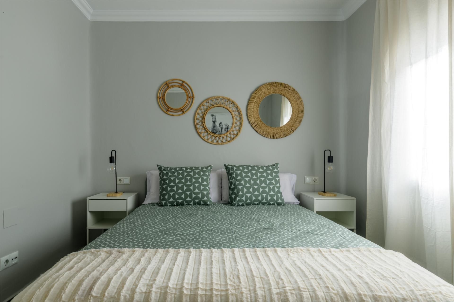 Bedroom of Apartment to rent in Málaga Capital  with Air Conditioner, Heating and Furnished
