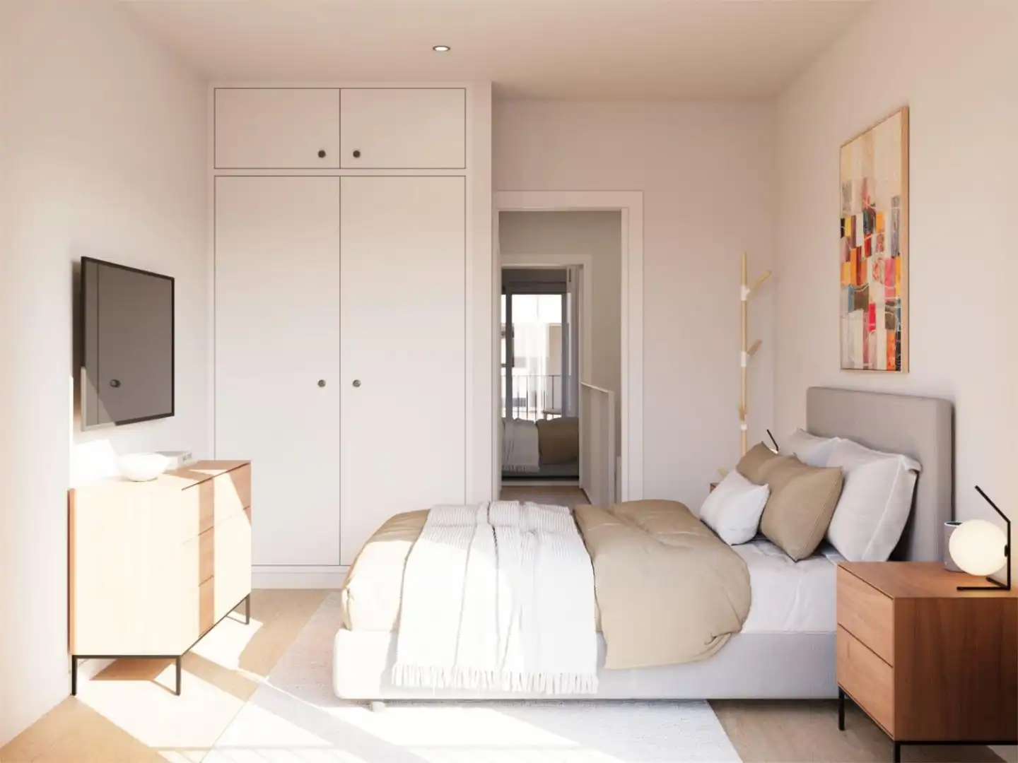 Piso en venta en Avenida los Molinos, Mota del Cuervo Habitación de Piso en venta en Mota del Cuervo con Jardín privado y Balcón