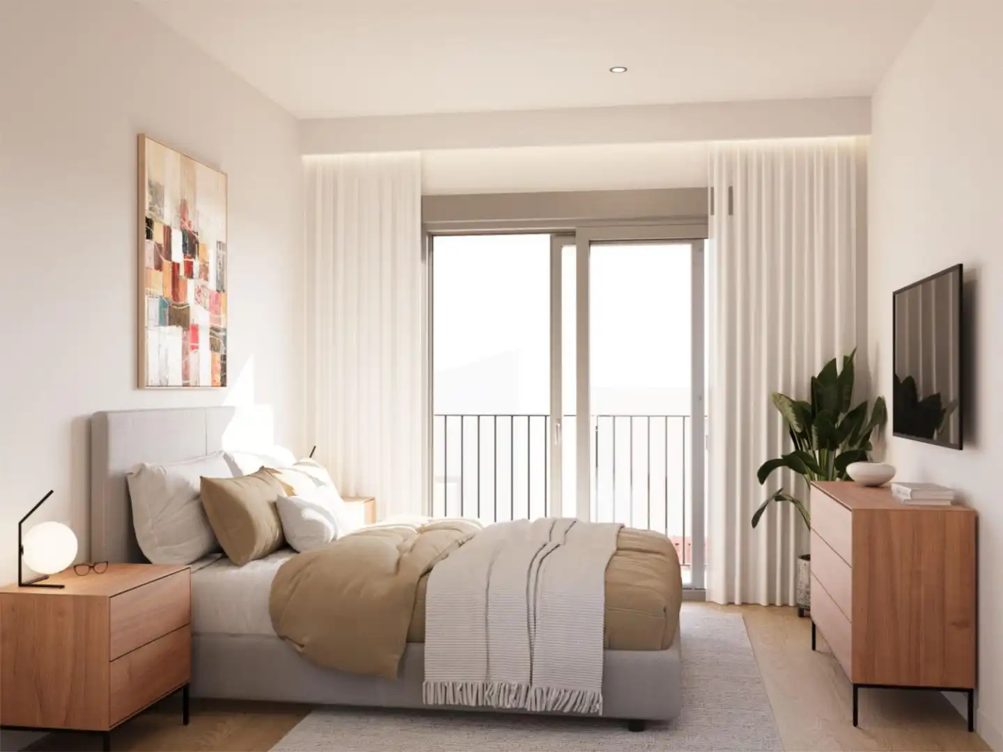 Piso en venta en Avenida los Molinos, Mota del Cuervo Habitación de Piso en venta en Mota del Cuervo con Jardín privado y Balcón