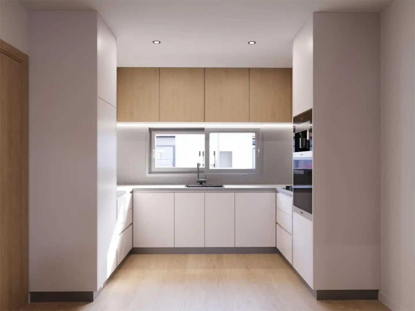Piso en venta en Avenida los Molinos, Mota del Cuervo Cocina de Piso en venta en Mota del Cuervo con Jardín privado y Balcón