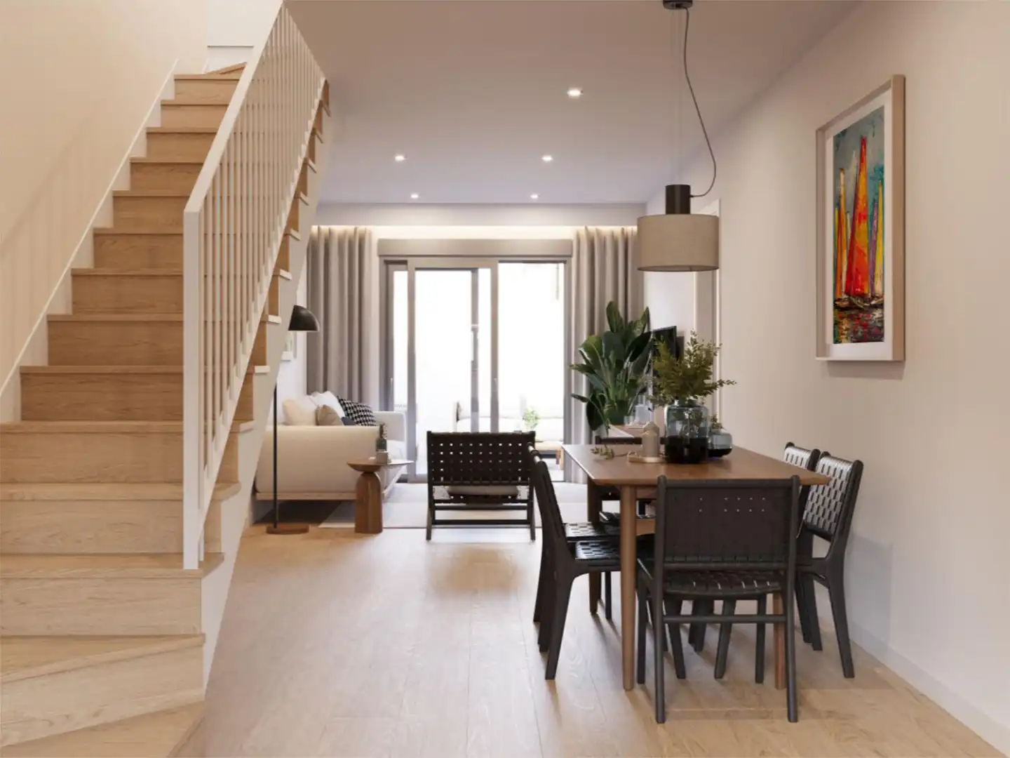 Piso en venta en Avenida los Molinos, Mota del Cuervo Sala de estar de Piso en venta en Mota del Cuervo con Jardín privado y Balcón