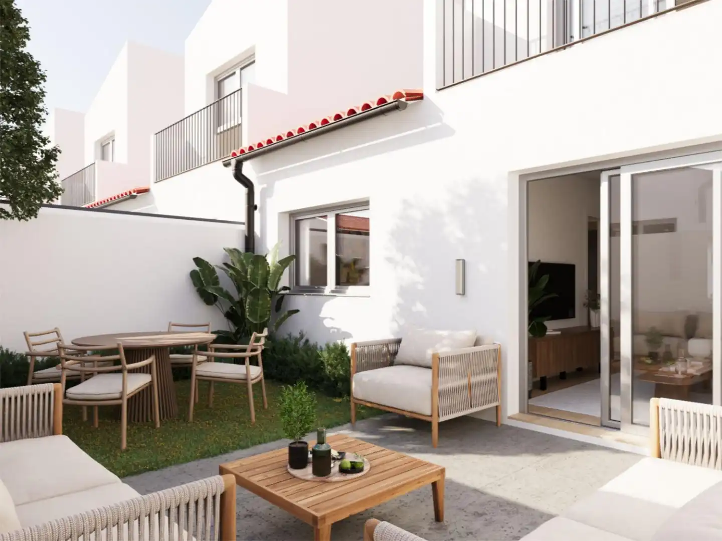 Piso en venta en Avenida los Molinos, Mota del Cuervo Terraza de Piso en venta en Mota del Cuervo con Jardín privado y Balcón