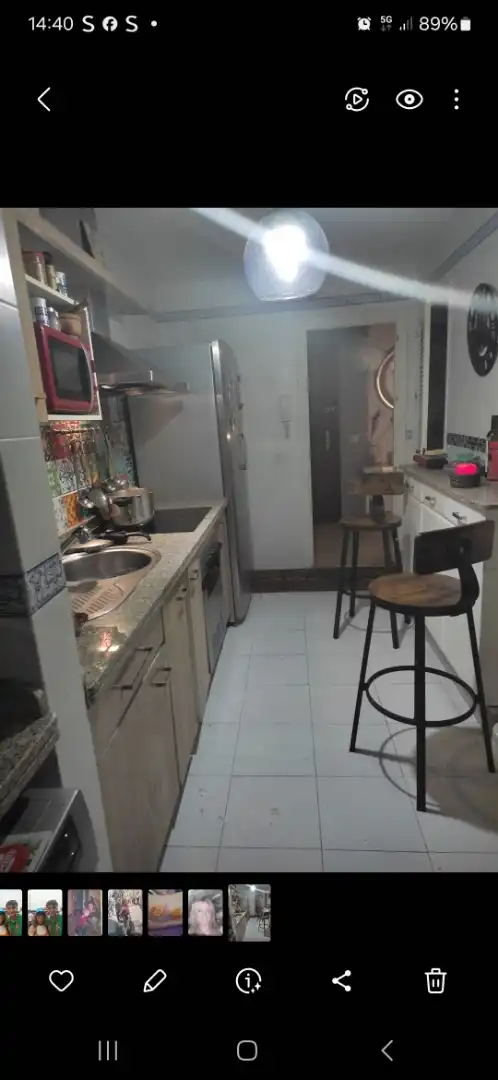 Cocina de Piso para compartir en Jerez de la Frontera con Aire acondicionado, Jardín privado y Piscina