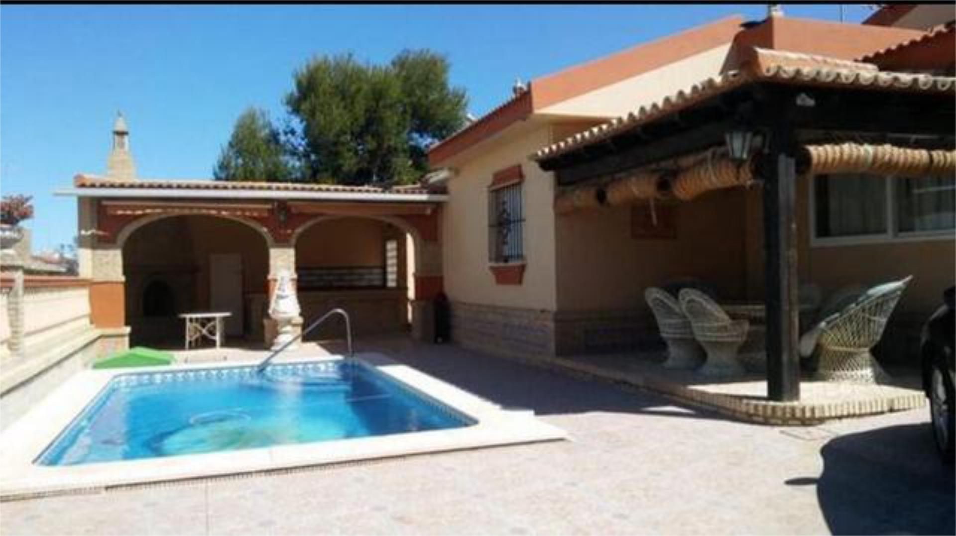 Exterior view of House or chalet to rent in Almonte  with Private garden, Terrace and Swimming Pool
