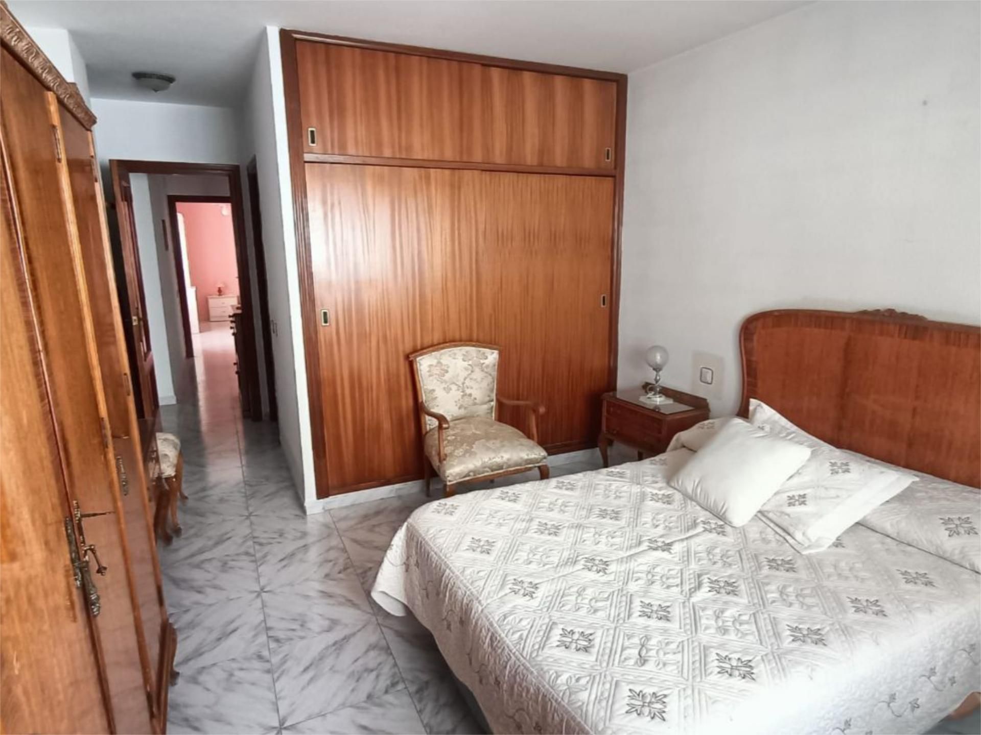 Bedroom of Flat for sale in  Almería Capital  with Air Conditioner