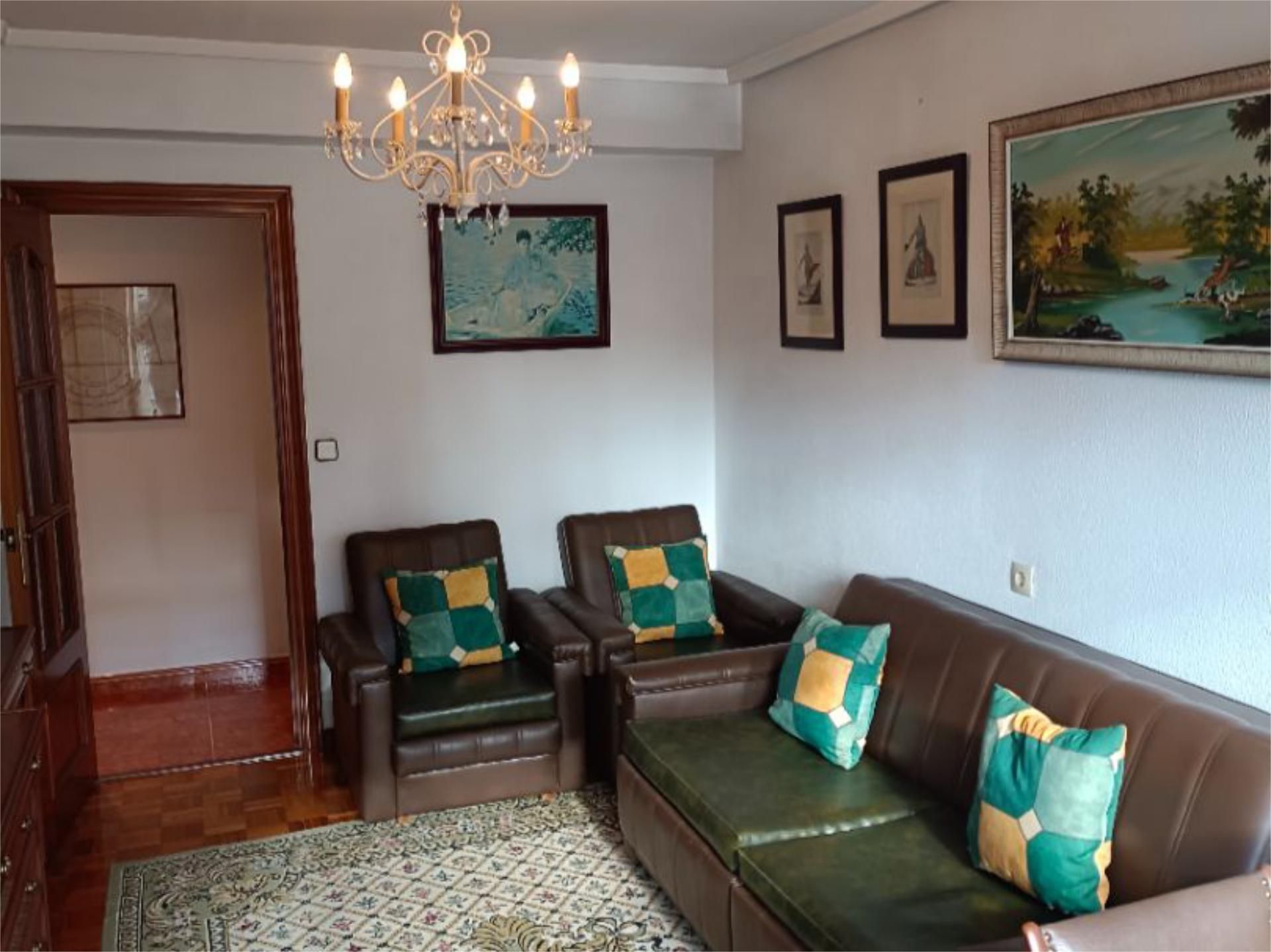 Living room of Flat to rent in Gijón   with Furnished and Balcony