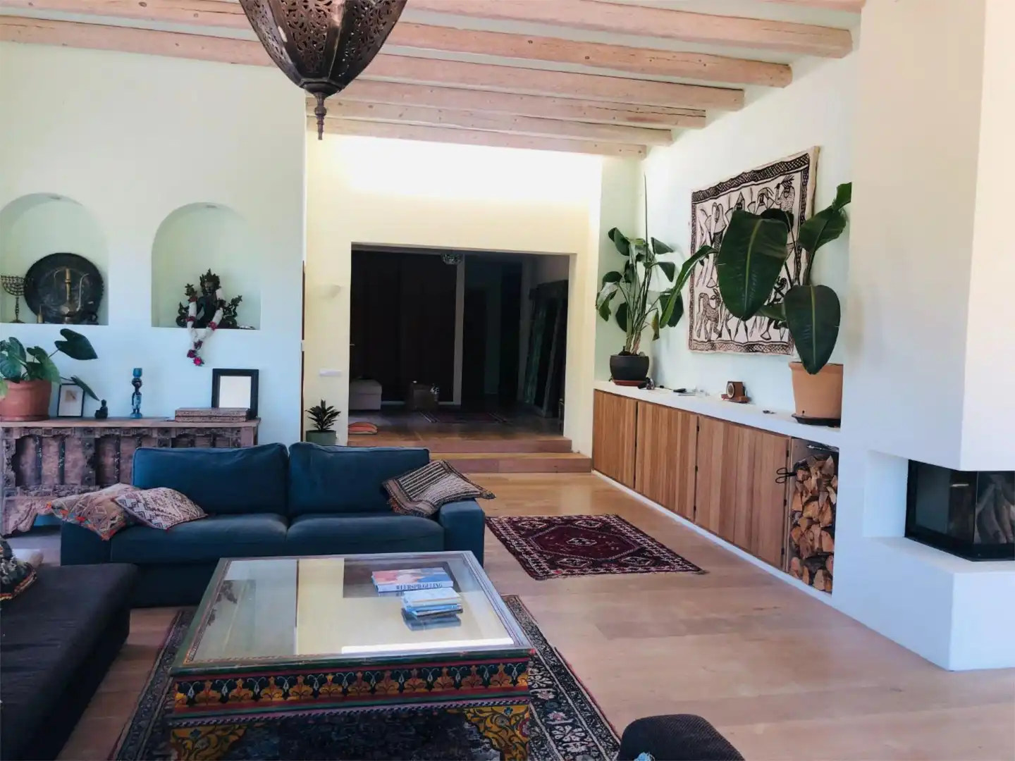 Finca rústica en venta en Sant Carles Sala de estar de Finca rústica en venta en Santa Eulària des Riu con Calefacción, Jardín privado y Parquet