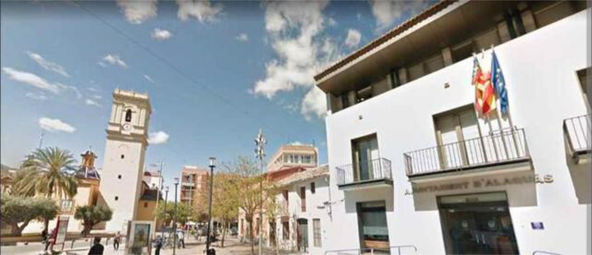 Exterior view of Flat for sale in Alaquàs  with Heating, Storage room and Furnished