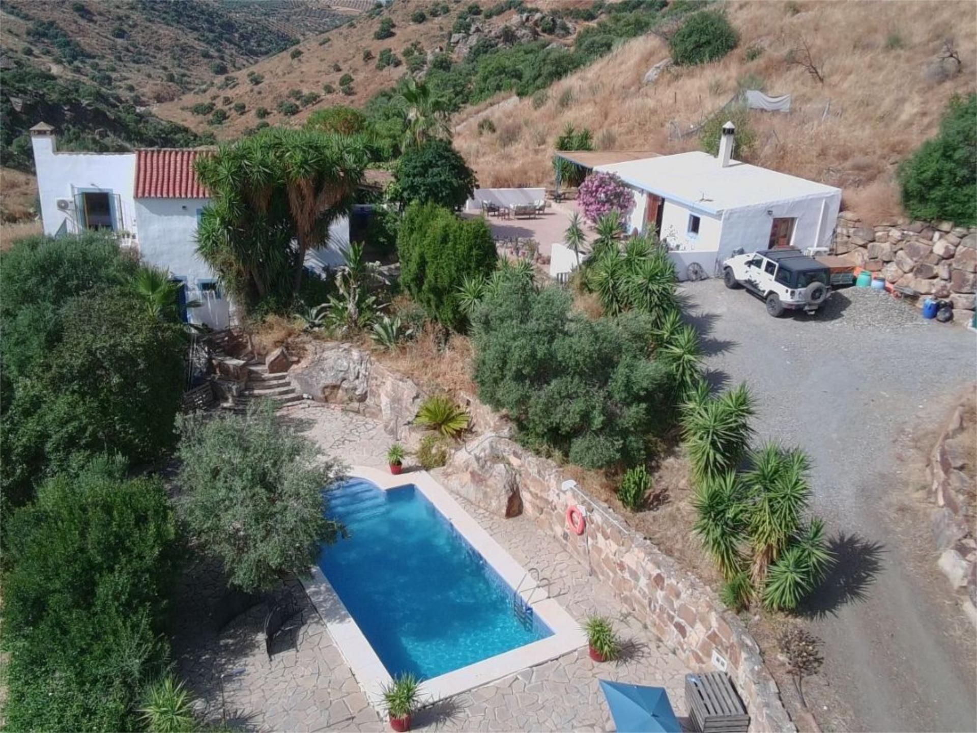 Exterior view of Country house for sale in Álora  with Air Conditioner, Terrace and Swimming Pool