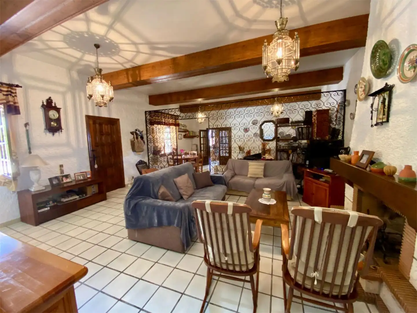Casa o chalet en venta en Partida Els Siprerets, 15, Noroeste Sala de estar de Casa o chalet en venta en Santa Pola con Aire acondicionado, Terraza y Piscina