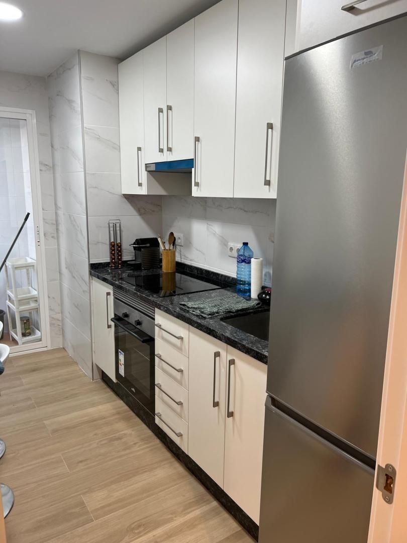 Kitchen of Flat to rent in Mérida  with Air Conditioner, Furnished and Balcony