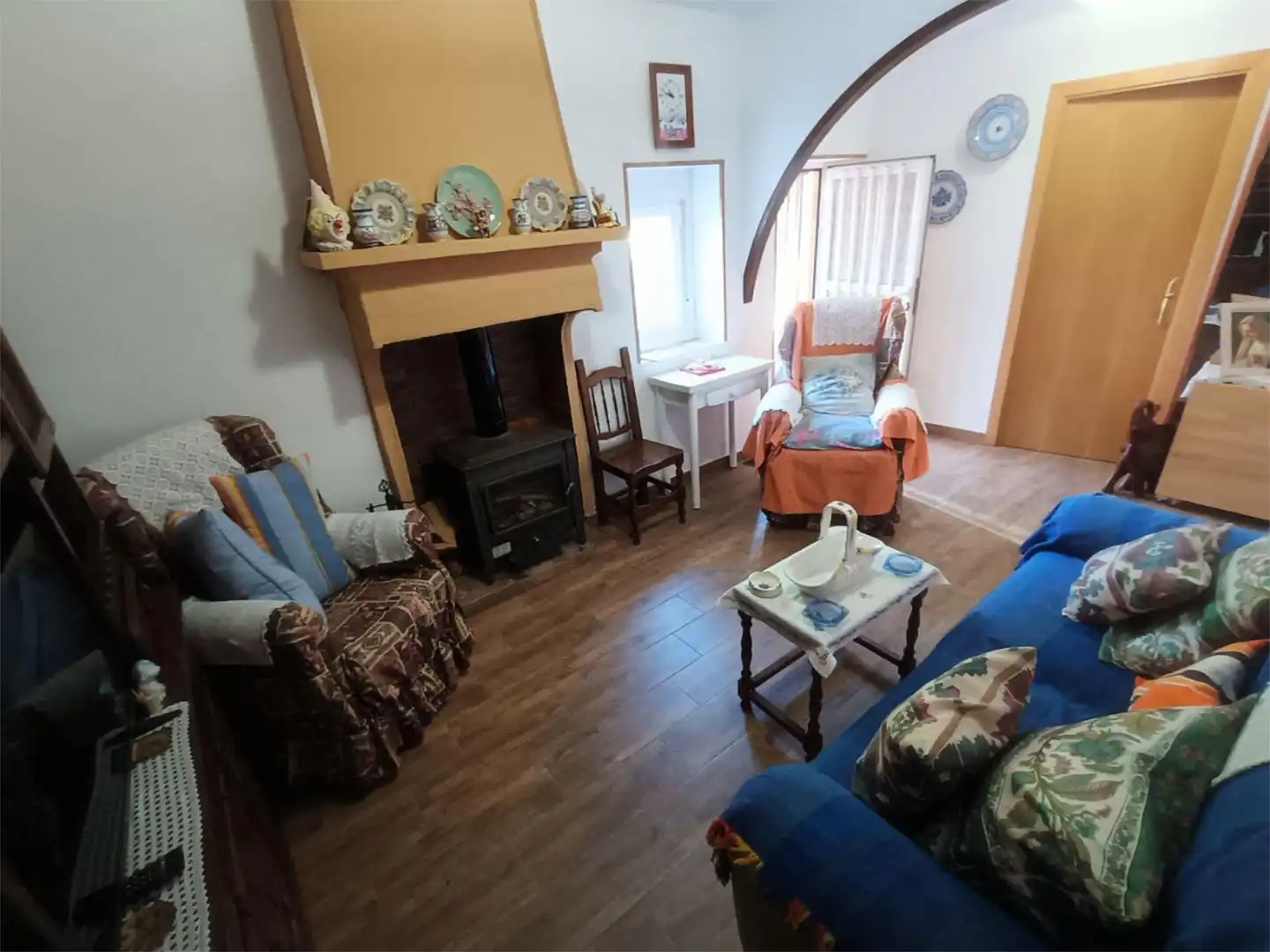 Sala d'estar de Casa adosada en venda en Las Herencias